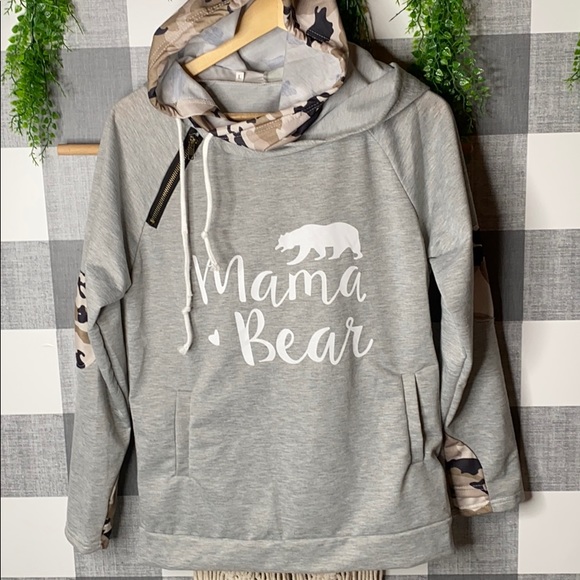 Sweaters - Mama Bear Sweatshirt Hooded